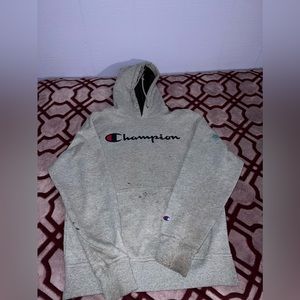 Gray hoodie from champion